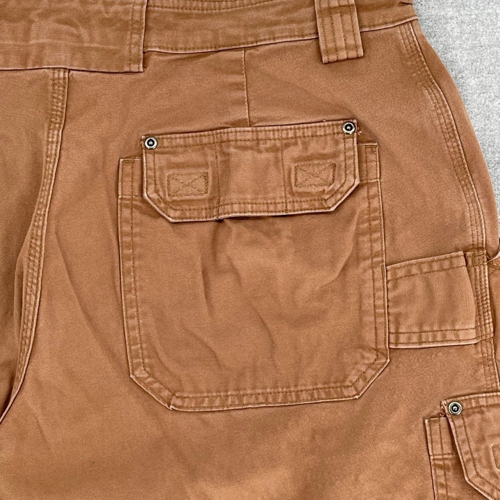 Duluth Trading Co Flex Fire Hose Cargo Pants Brown Mens 37x32 Workwear Utility